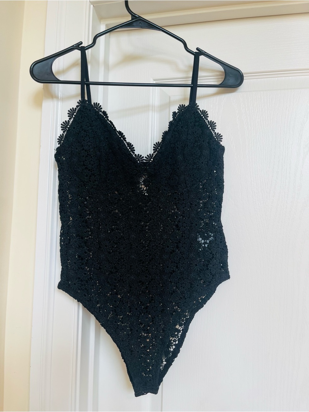 NWOT H&M Black Floral Bodysuit